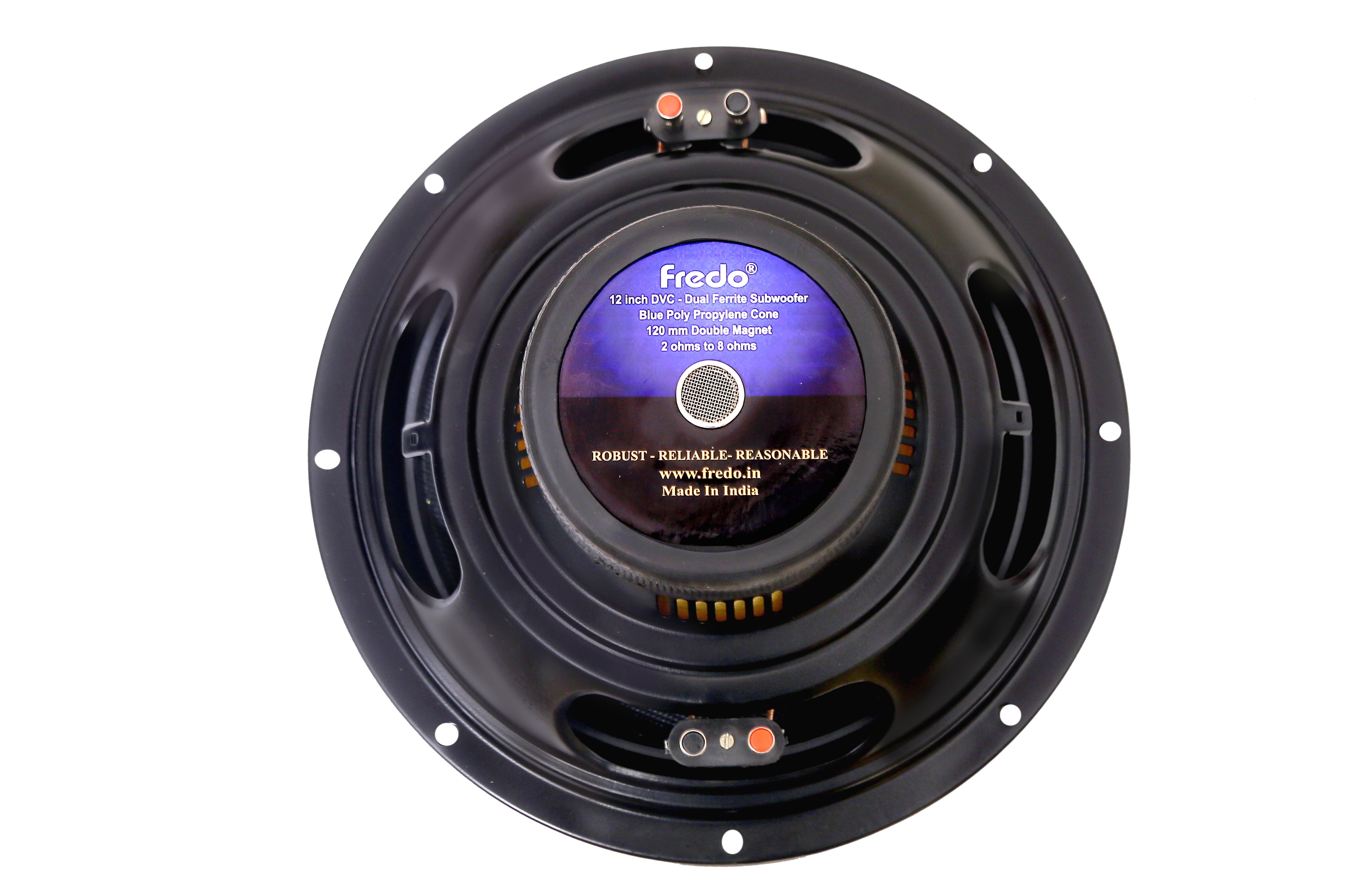 12-inch DVC-Dual Ferrite Subwoofer with RMS Power of 180W - 2Ohms to 8Ohms