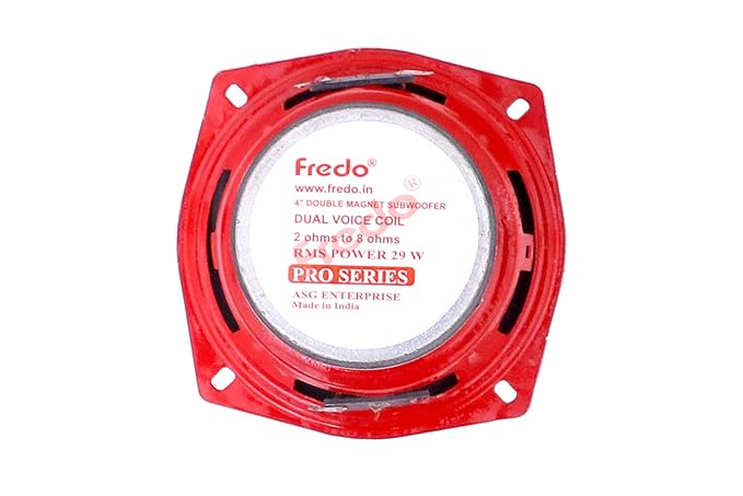 Fredo Pro 4 Inch Double Magnet DVC subwoofer - 2 Ohms to 8 Ohms