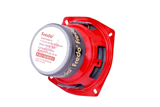 Fredo Pro 4 Inch Double Magnet DVC subwoofer - 2 Ohms to 8 Ohms
