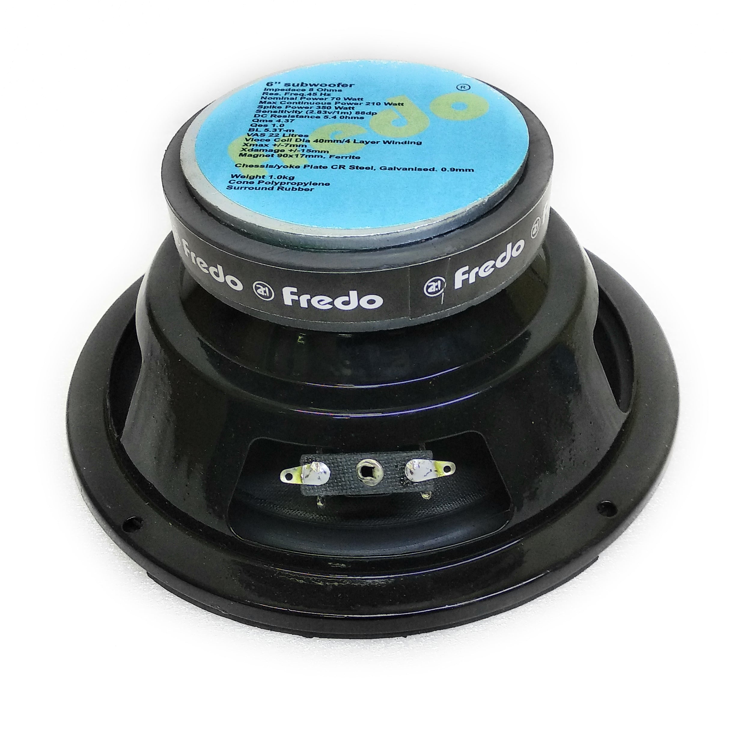 Fredo 6.5 inch (Pack of 2) Home Theater Replacement subwoofer-8ohm/49W RMS