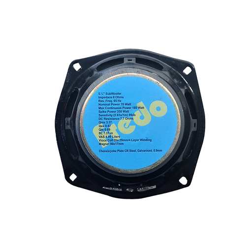 5.25 Inch Subwoofer (Pack of 2) - 350W Peak / Bubble Cap