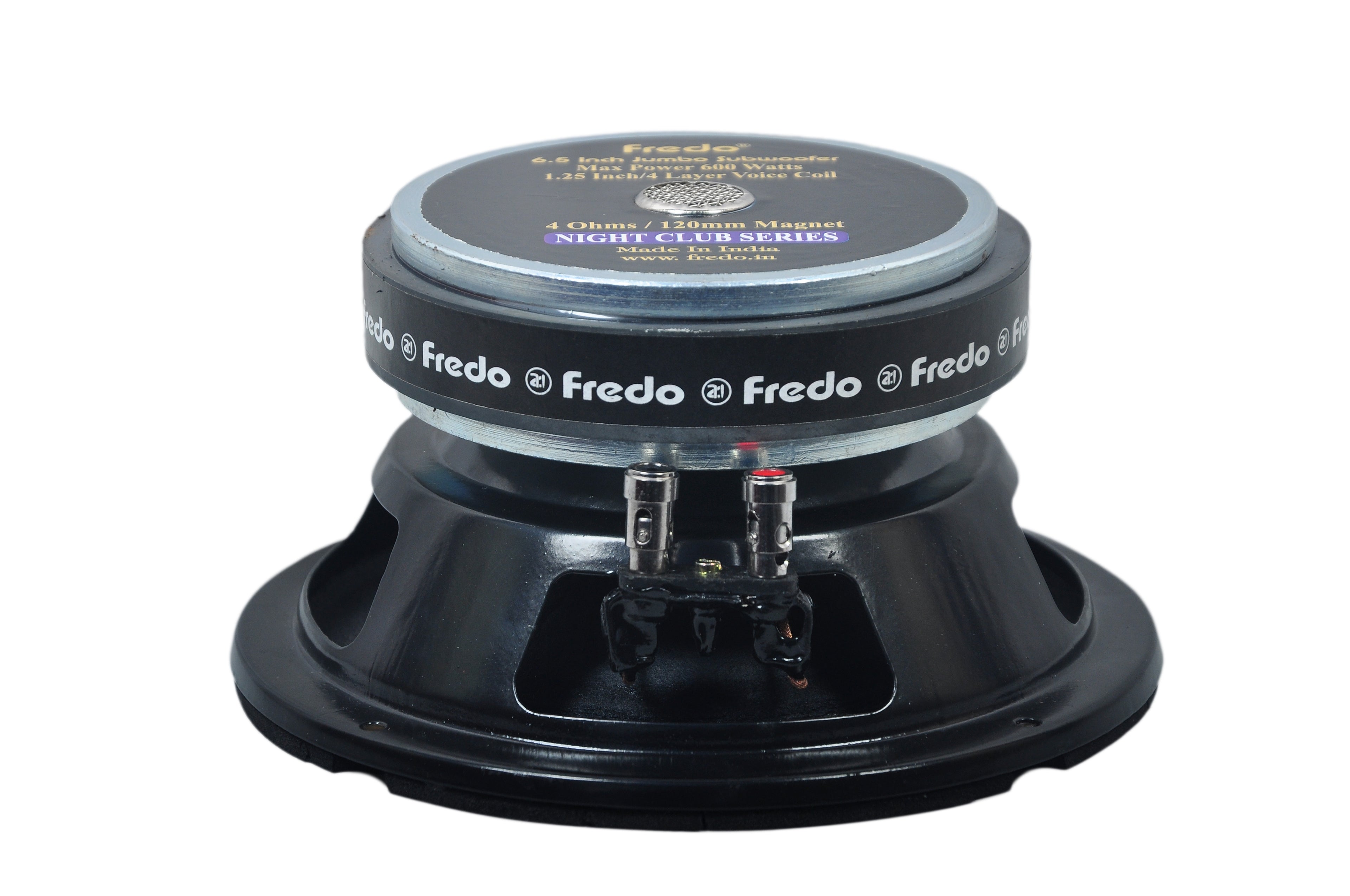 Fredo 6.5 Inch Jumbo Subwoofer - Power 600W Peak, RMS 85W, 4 Ohms for Car/Bookshelf