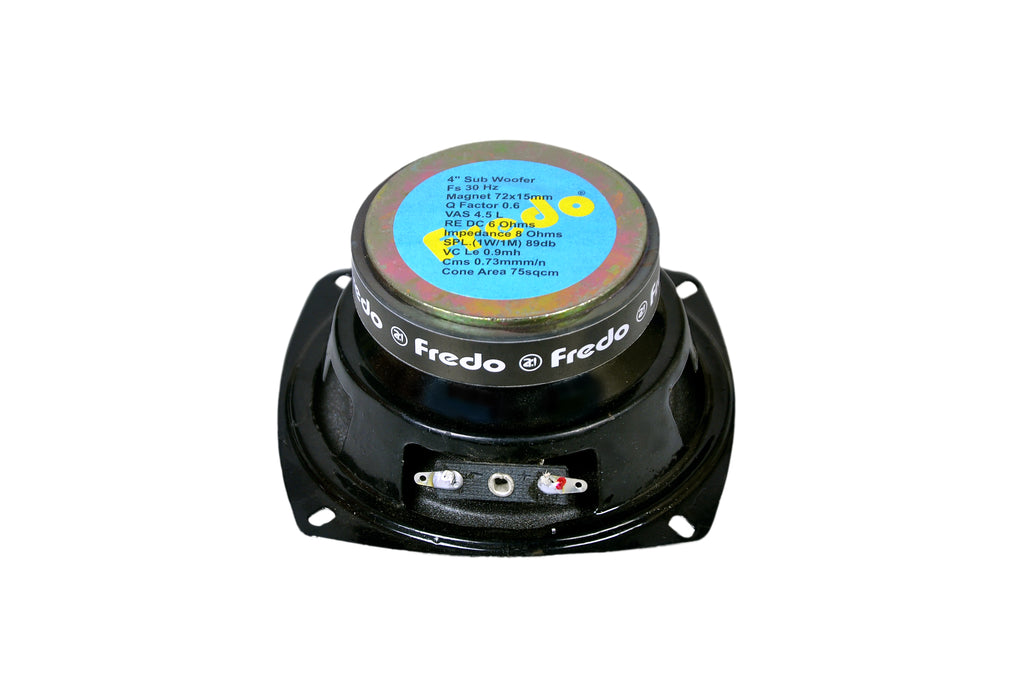 Fredo FRD4.4SM 4-Inch (Pack of 2) Subwoofer - 125W peak