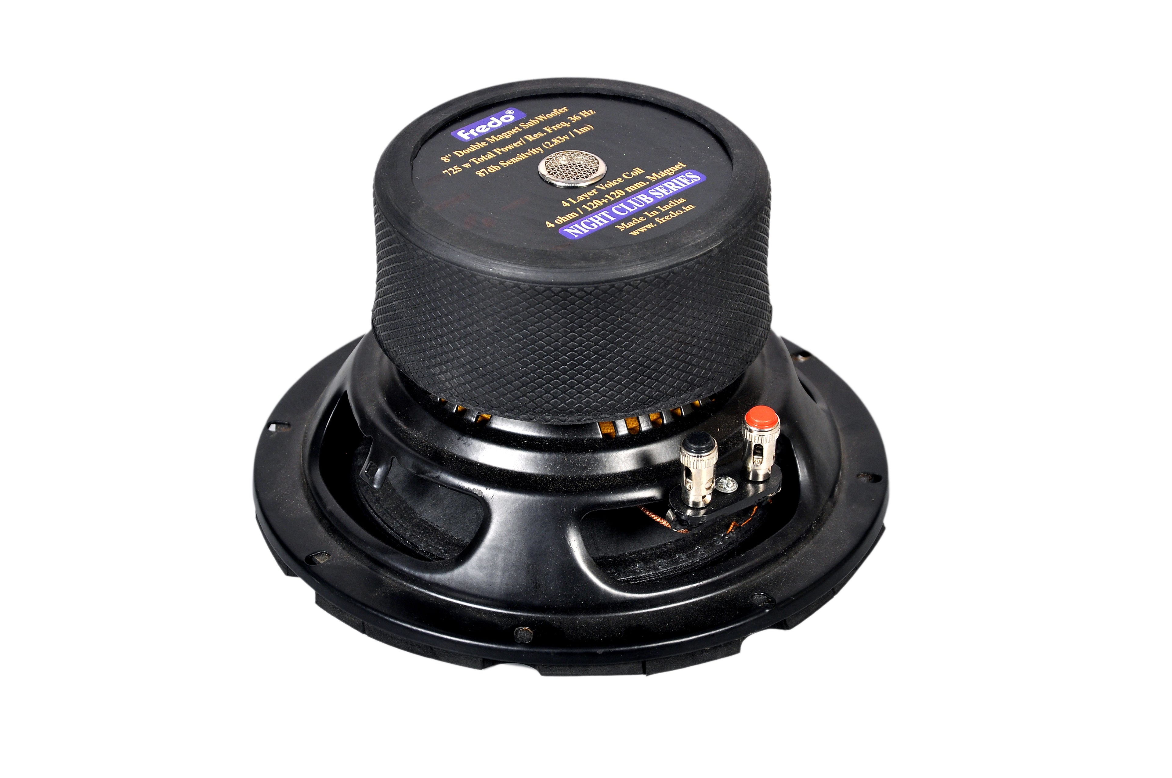 Fredo 8-Inch Double Magnet Subwoofer - 4 Ohms, 103W RMS, 725W Peak