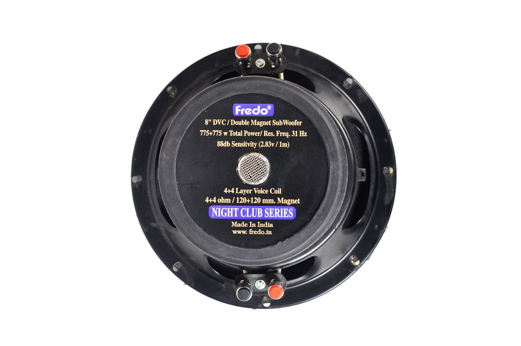 Fredo DVC8.4FRD 8-Inch Dual-Stack Ferrite Subwoofer - 775W + 775W (Peak)