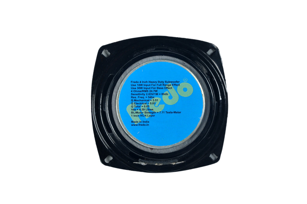 Fredo FRD4.4SM 4-Inch (Pack of 2) Subwoofer - 125W peak