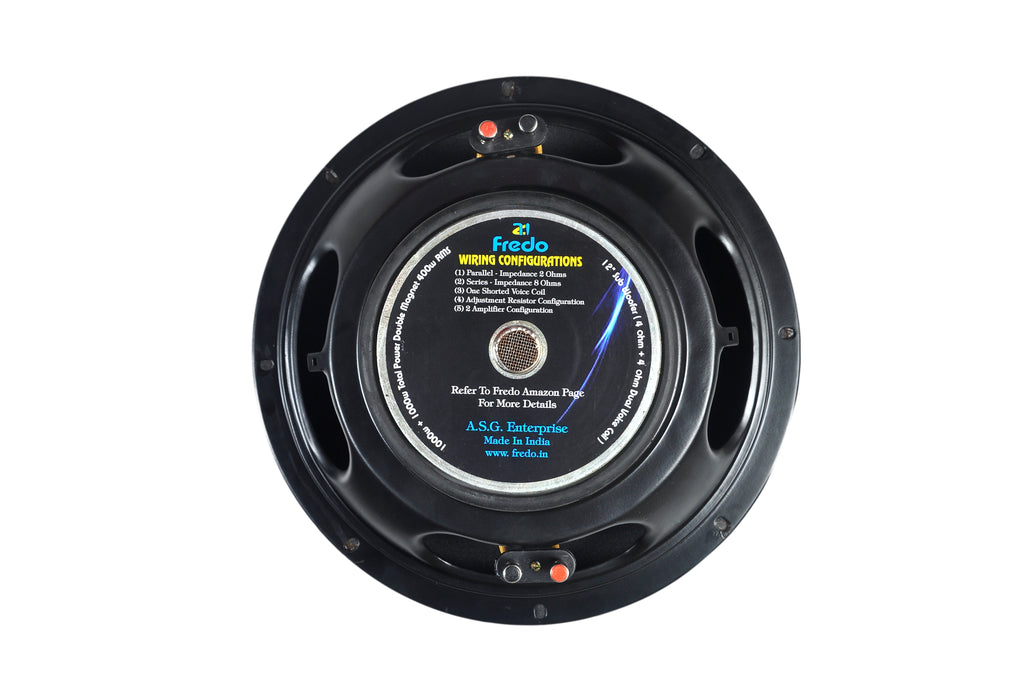 Fredo DVC12FRD 12-Inch Dual-Stack Ferrites Subwoofer - 2750W Peak / RMS 400W