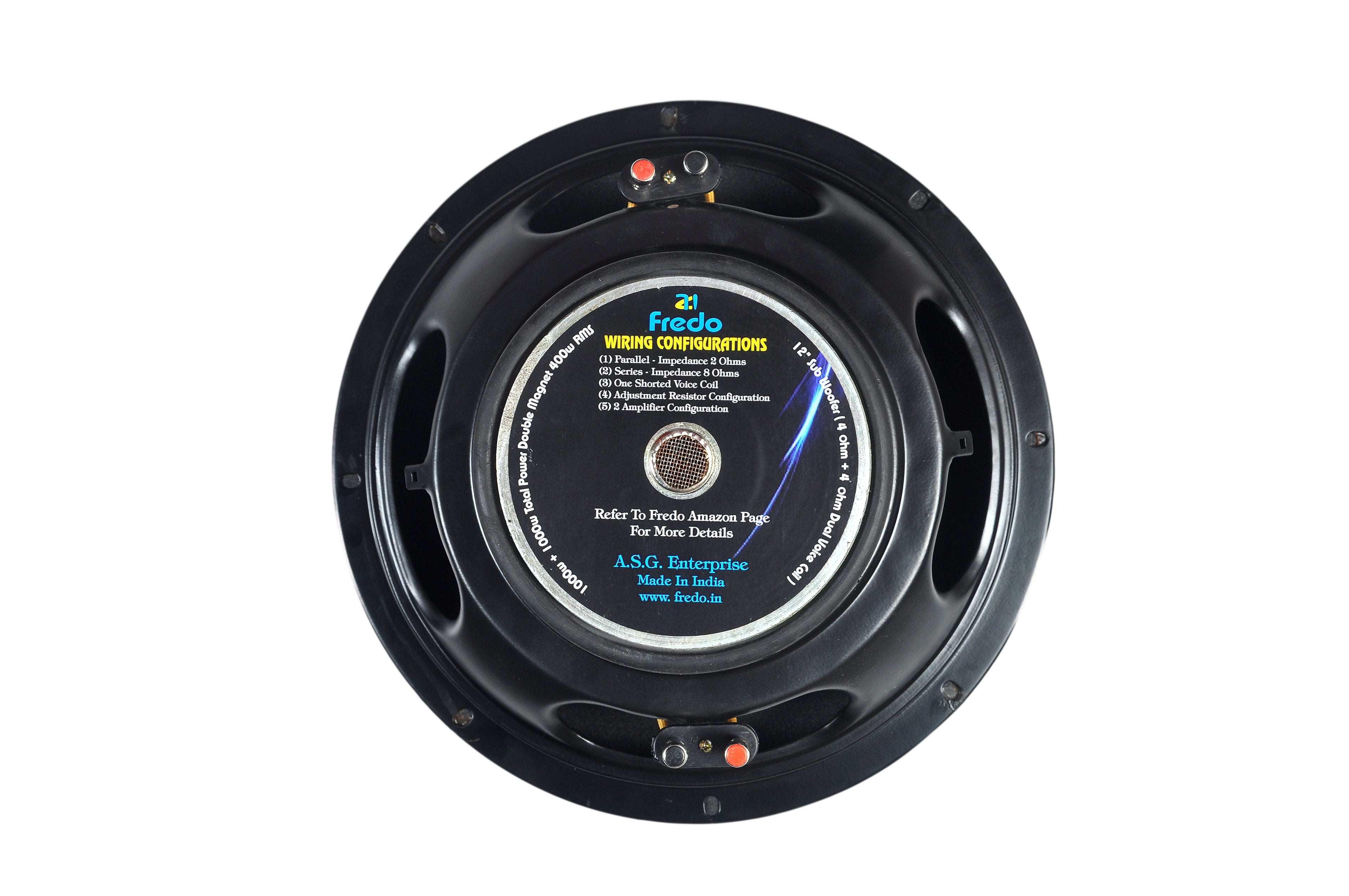 Fredo DVC12FRD 12-Inch Dual-Stack Ferrites Subwoofer - 2750W Peak / RMS 400W