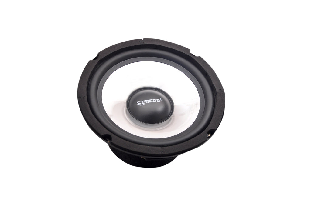 Fredo 6.5 inch (Pack of 2) Full Range Speaker - 8 Ohm/RMS 46W - Shiny Silver