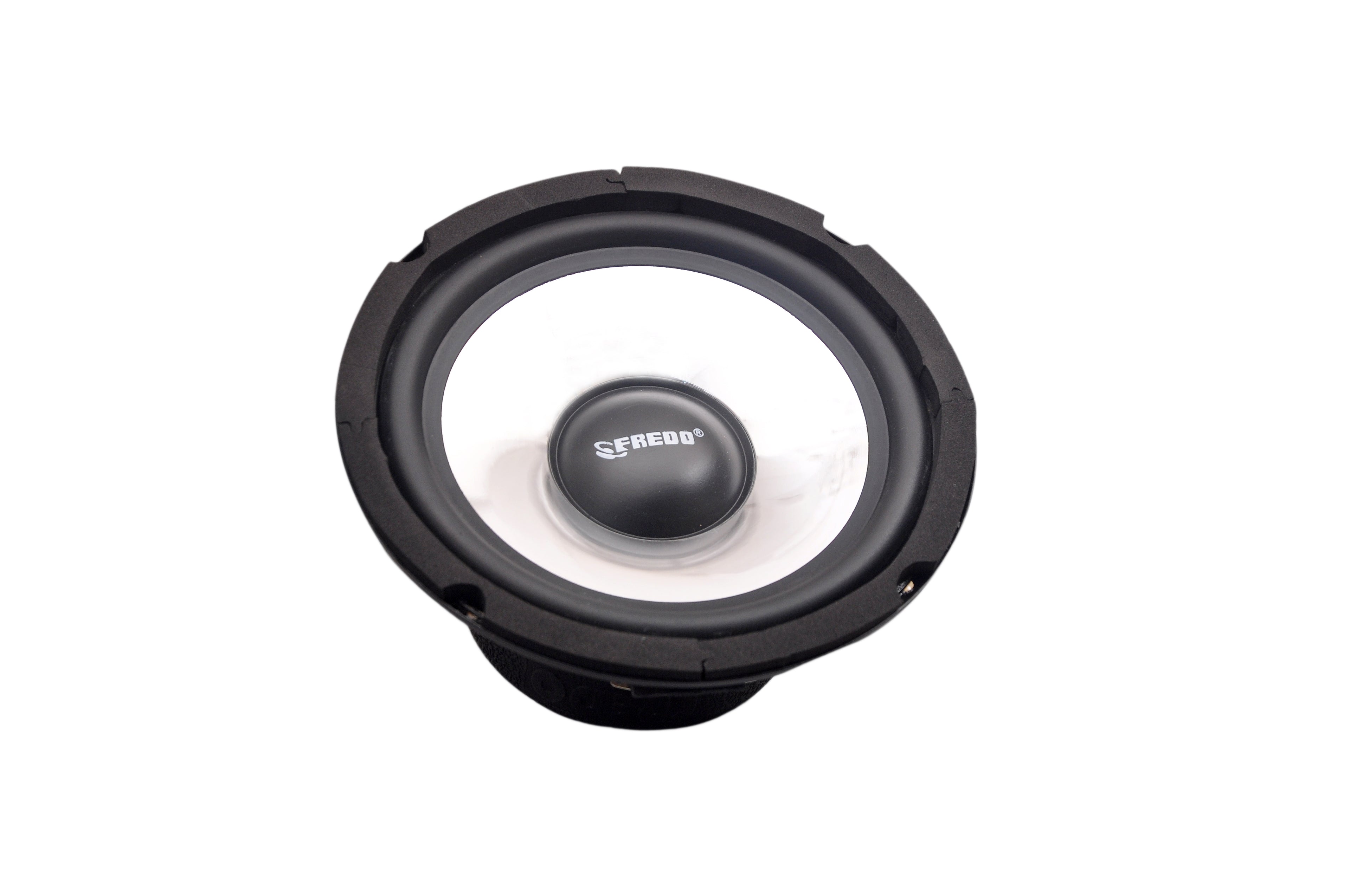Fredo 6.5 inch (Pack of 2) Full Range Speaker - 8 Ohm/RMS 46W - Shiny Silver