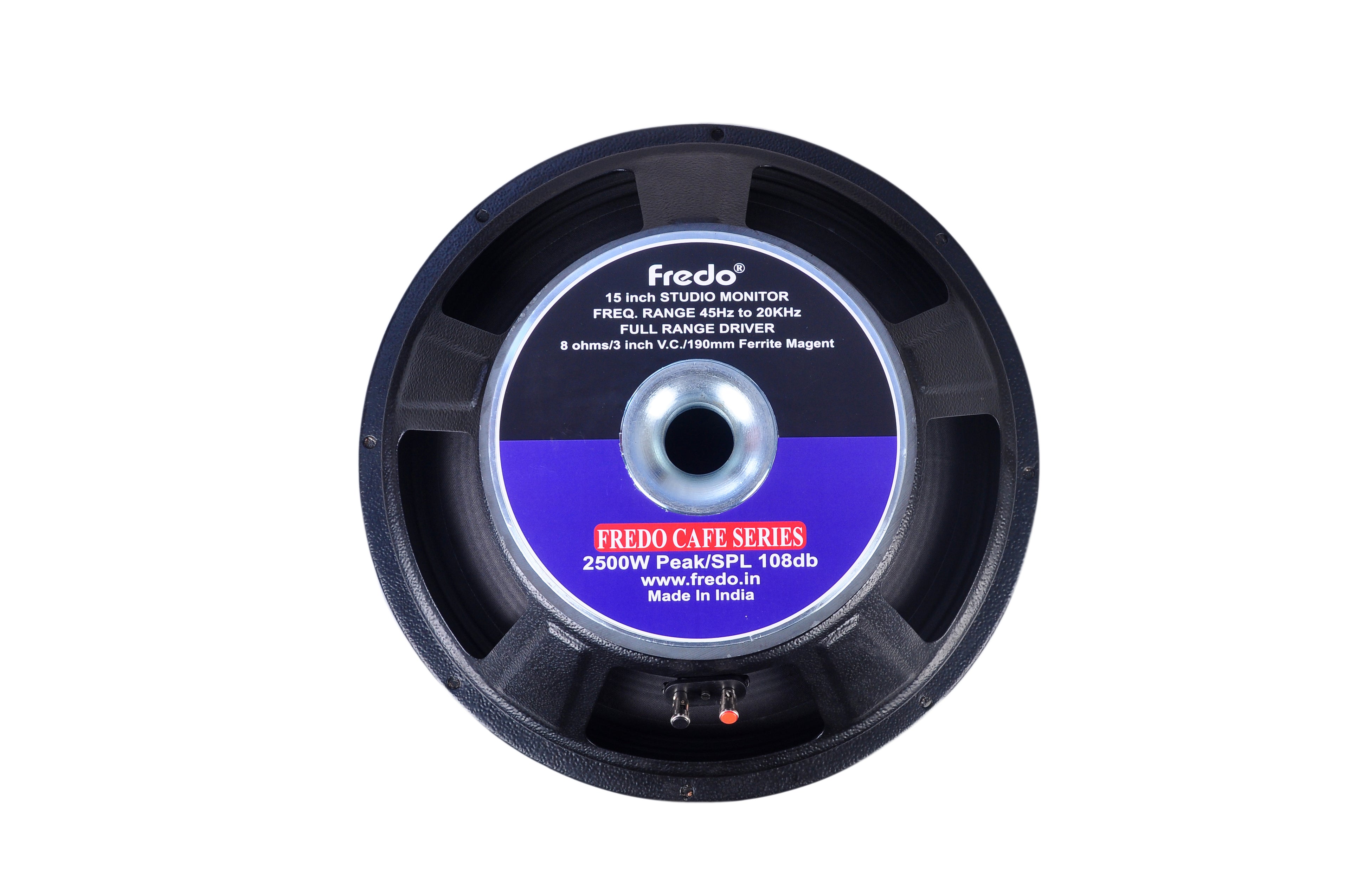 Fredo 15-Inch Stage Monitor/Full Range - 8 Ohms, 2500W Peak, 354W RMS
