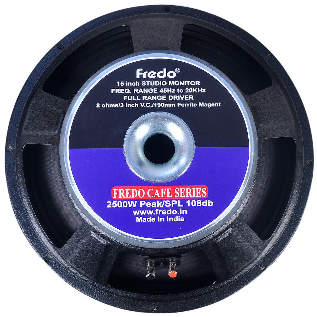Fredo 15-Inch Stage Monitor/Full Range - 8 Ohms, 2500W Peak, 354W RMS