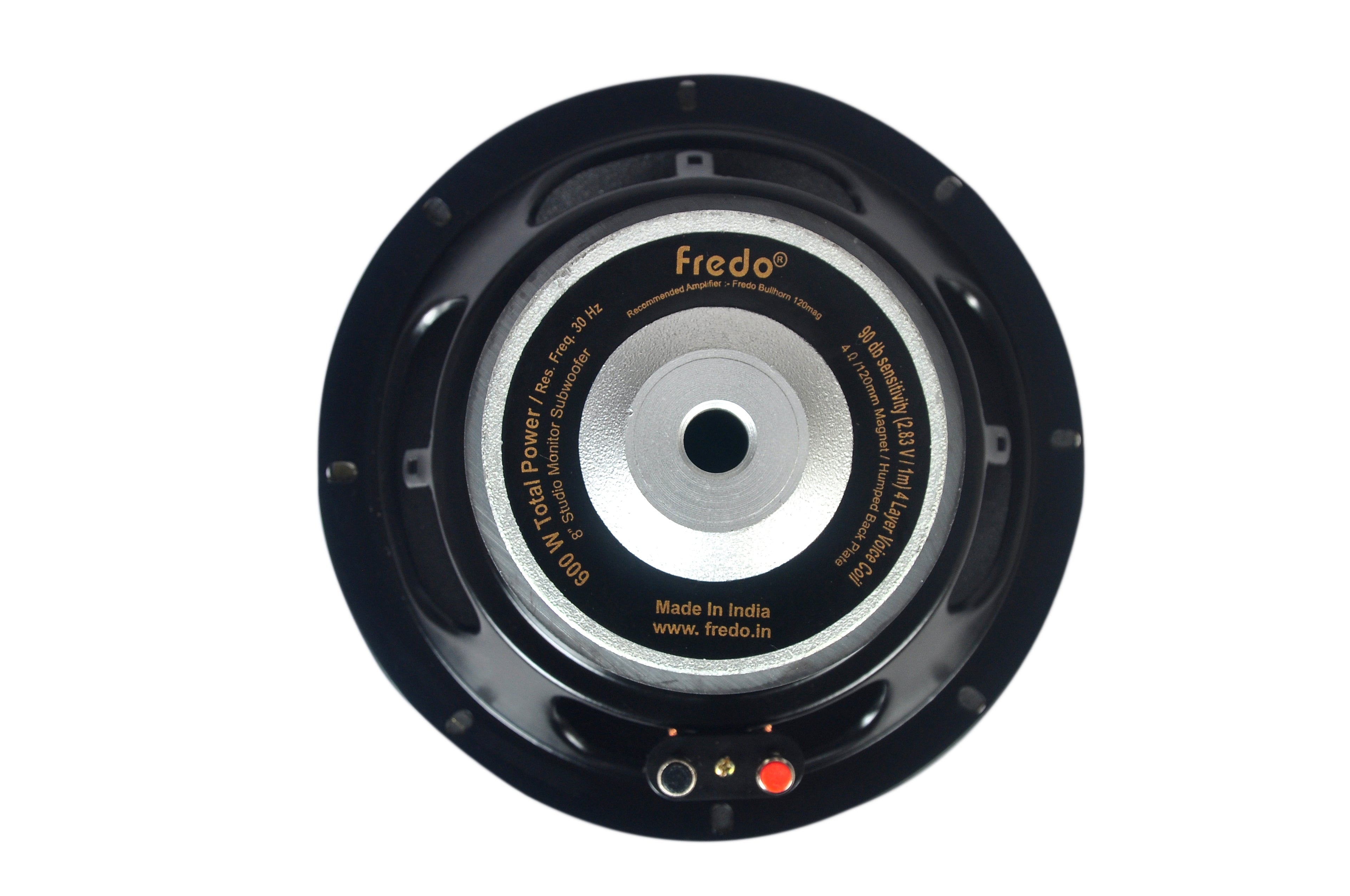 Fredo AIT8.4SM (Pack of 2) 8-Inch Single Magnet Subwoofer - 4 Ohms, 85W RMS, 600W Peak
