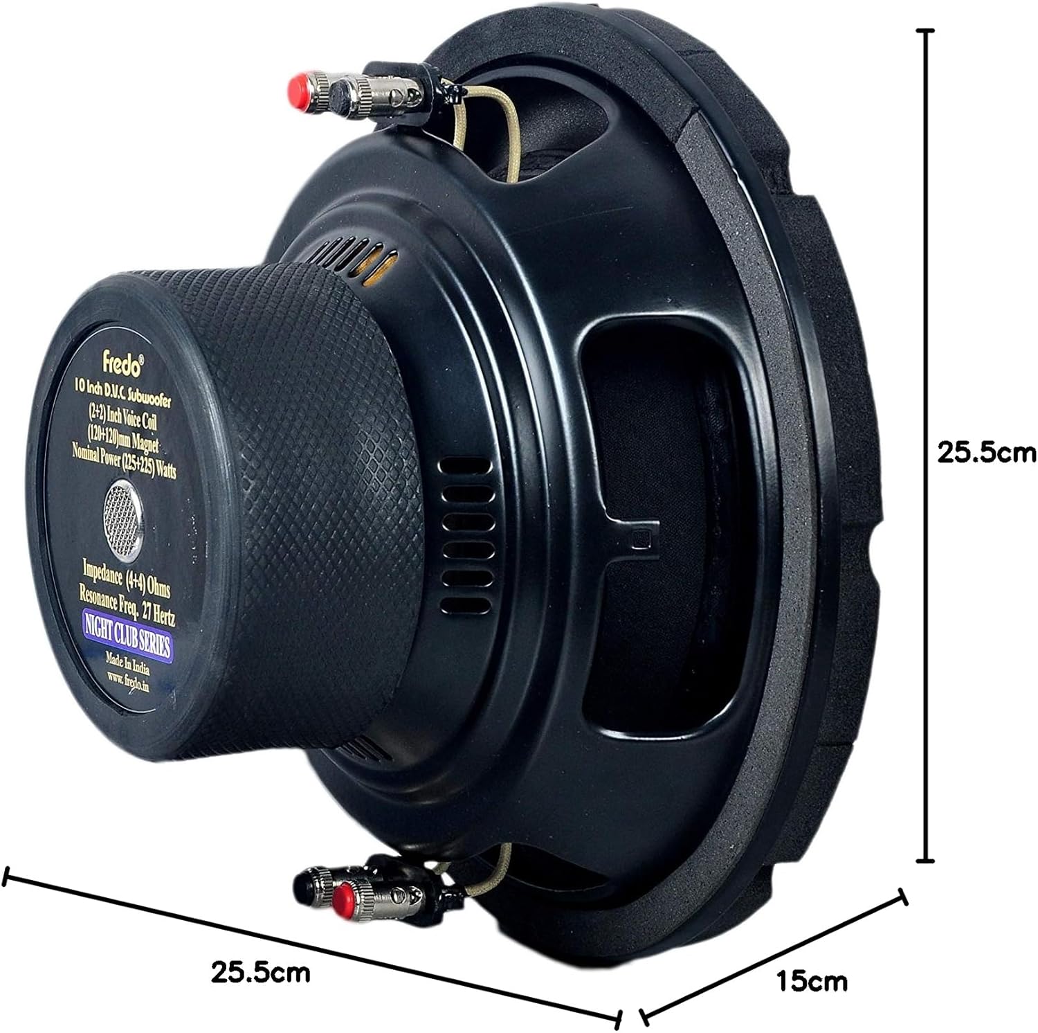 Fredo DVC10-Inch DVC Double Magnet Subwoofer - 1125W+1125W Peak