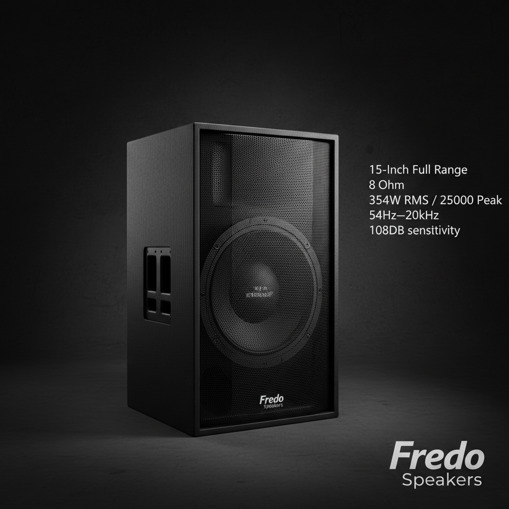 Fredo 15-Inch Stage Monitor – 8 Ohm, 354W RMS / 2500W Peak