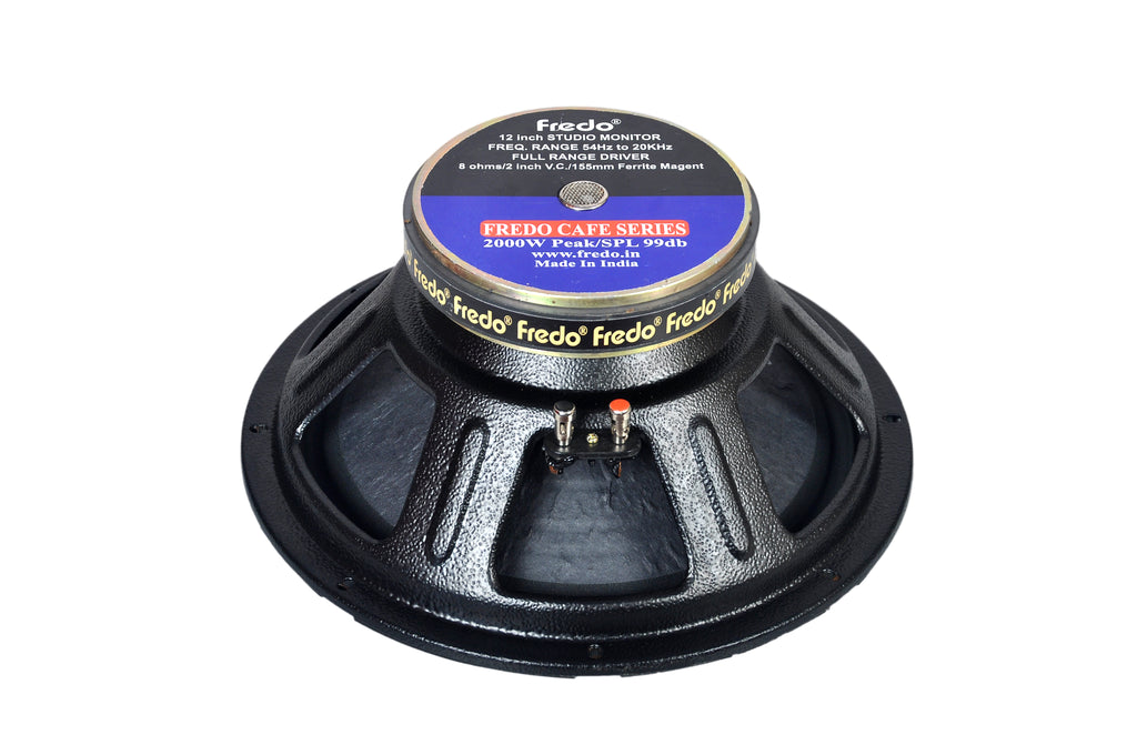 Fredo FRD12.8MONO 12-Inch Stage Monitor (Full Range - 8 Ohms) - 2000W Peak, 283W RMS