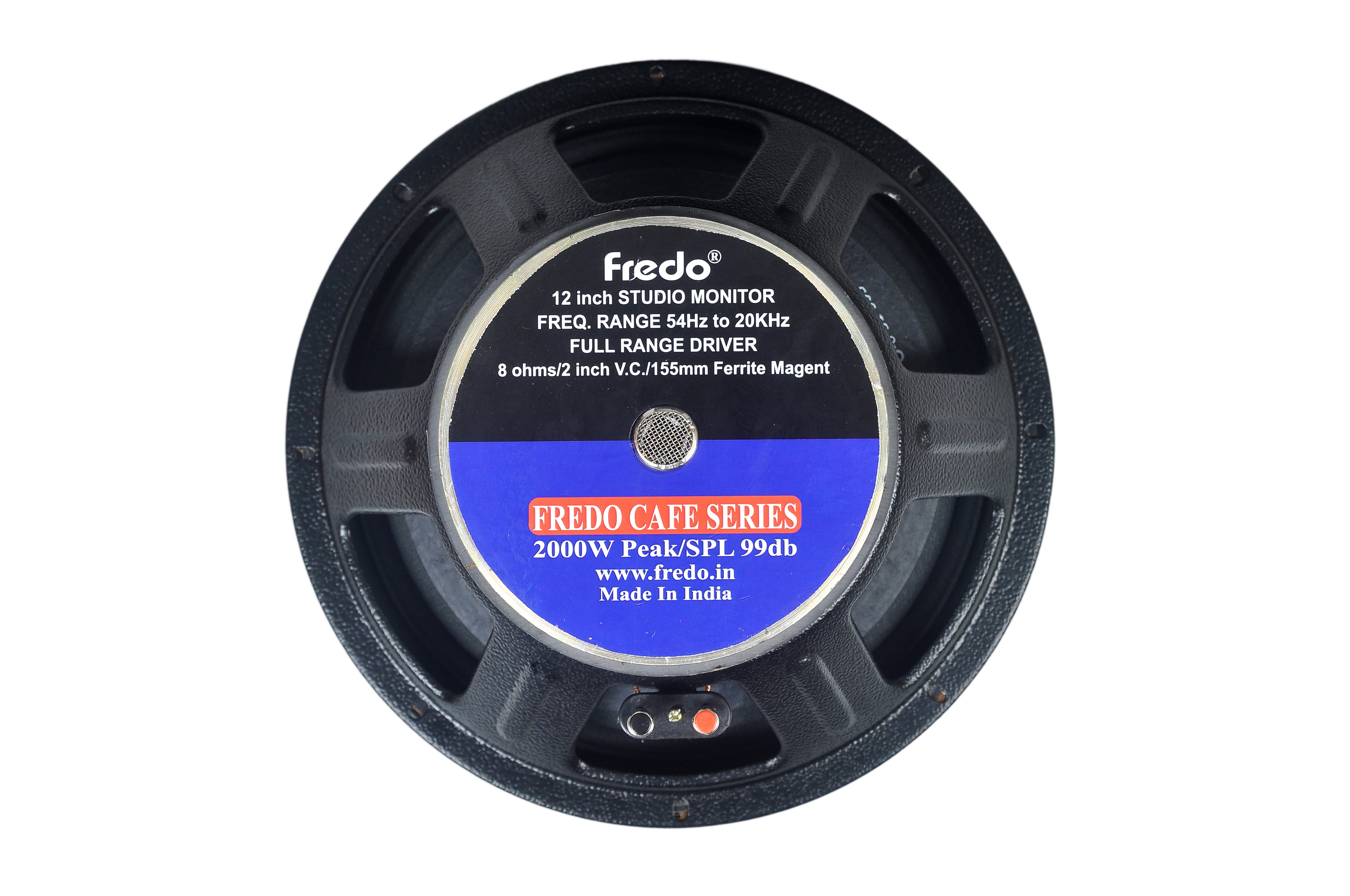 Fredo FRD12.8MONO 12-Inch Stage Monitor (Full Range - 8 Ohms) - 2000W Peak, 283W RMS