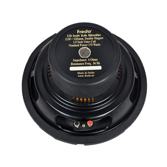 Fredo10-Inch Double Magnet Subwoofer - 4 Ohms/RMS 125W Fredo10-Inch Double Magnet Subwoofer - 4 Ohms/RMS 125W